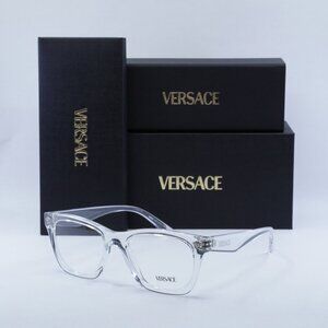 Versace VE3363U 148 Square Eyeglasses – Transparent 52mm